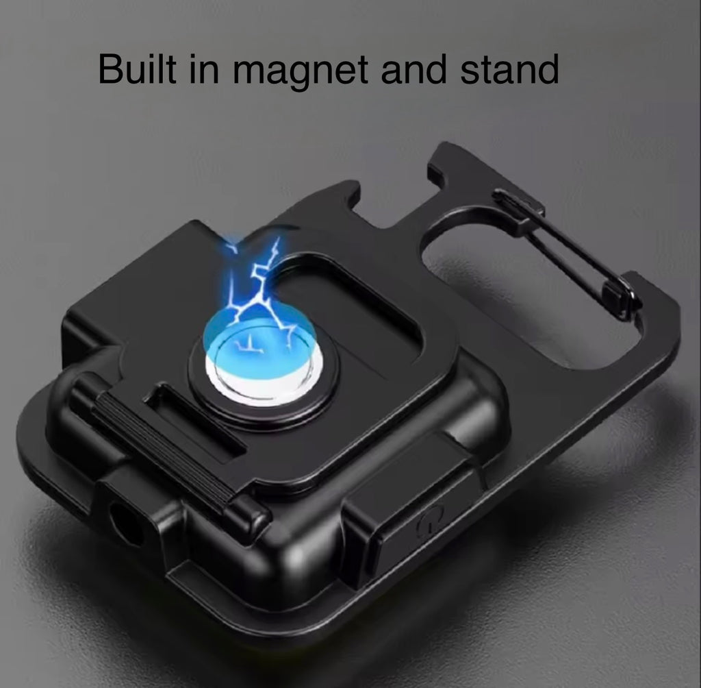 Super Bright LED Torch Keyring with Magnetic Base & Stand