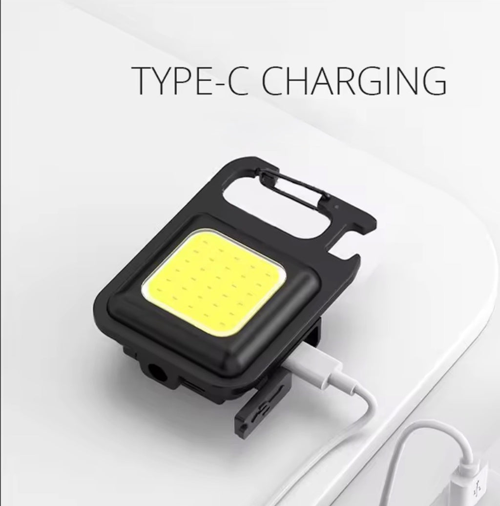 Super Bright LED Torch Keyring with Magnetic Base & Stand