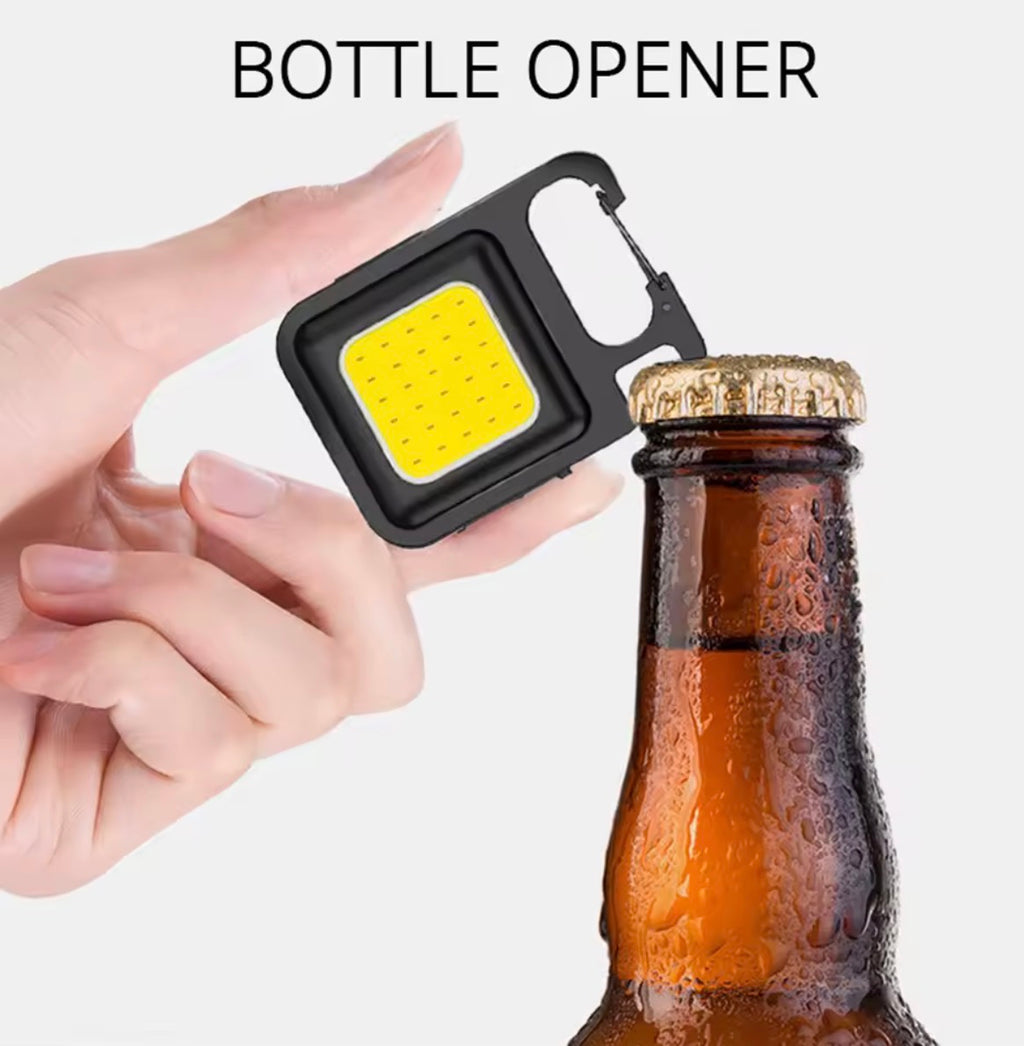 Super Bright LED Torch Keyring with Magnetic Base & Stand