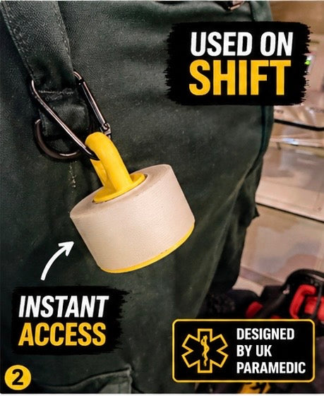 Paramedic Tape Holder Clip – EMS Medical Tape Holder & Dispenser for Belt bag Ambulance EMT