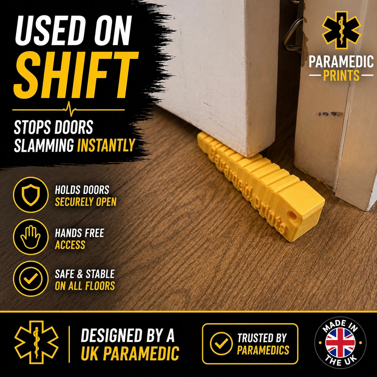 Paramedic Door Jam Wedge – Stops Doors Slamming EMT Ambulance Tool